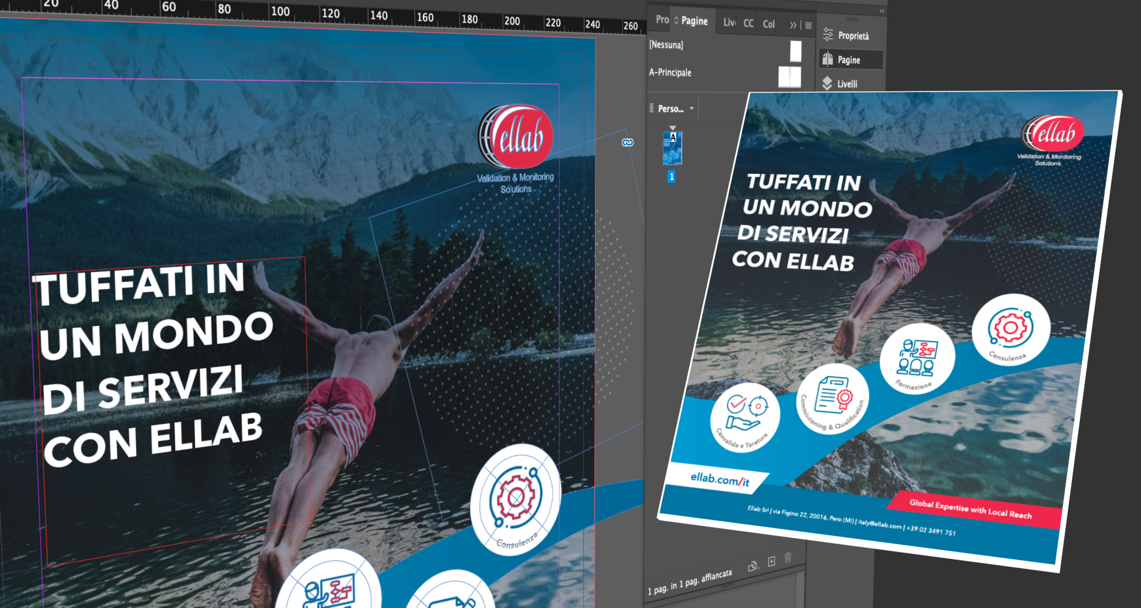 Grafica pubblicitaria su rivista