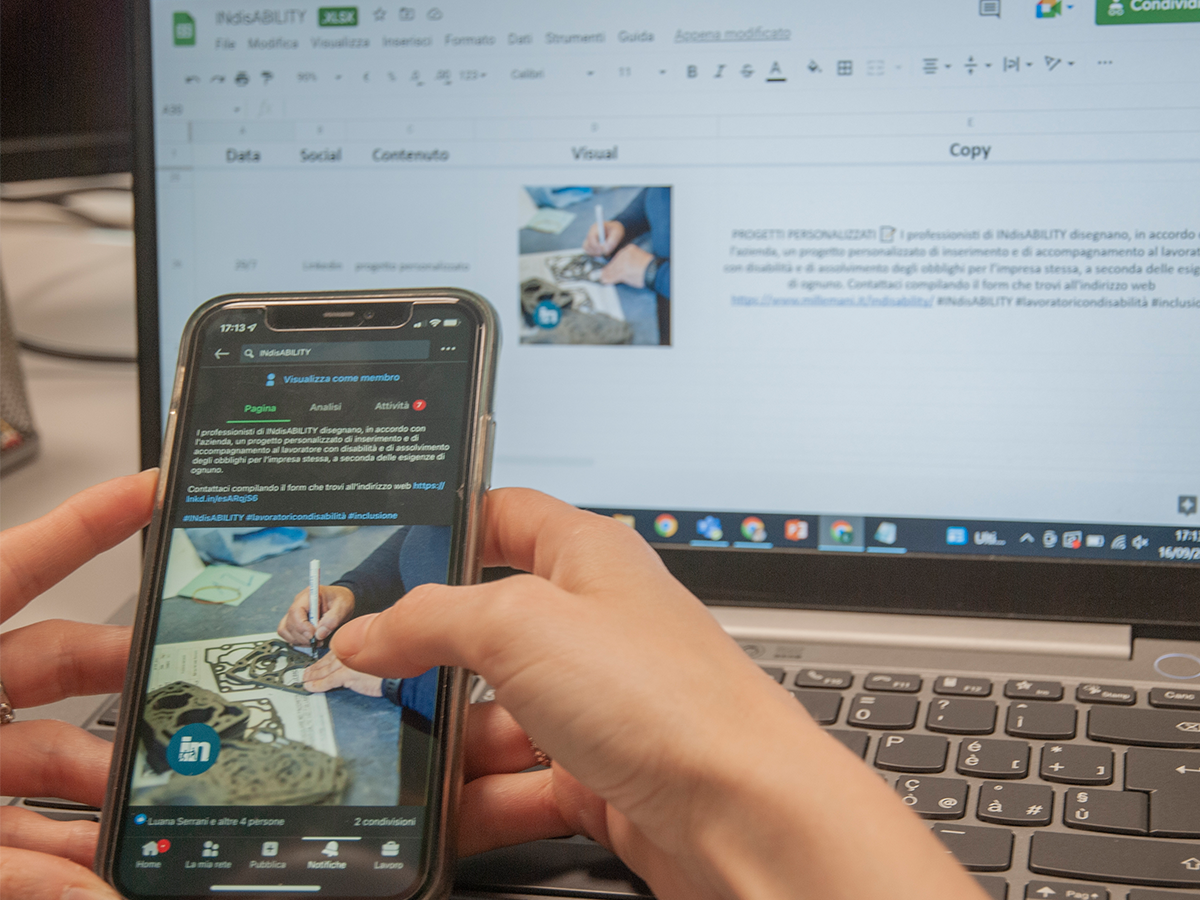 Gestione profili social